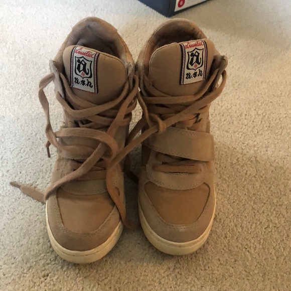 ash high heel sneakers